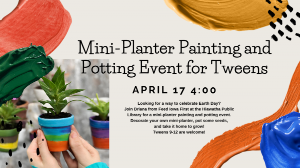 Image for event: Mini-Planter Painting and Potting Event for Tweens
