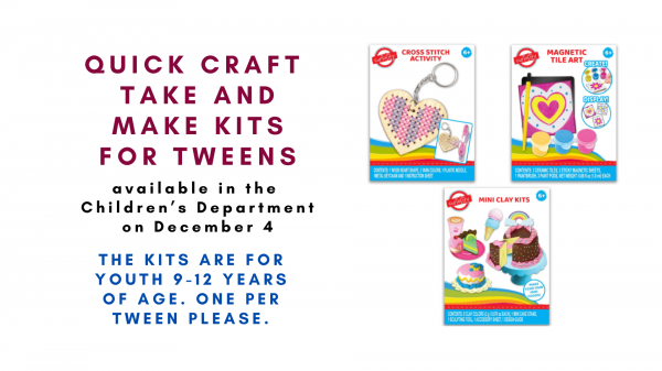 Image for event: Quick Craft Take and Make Kits for Tweens